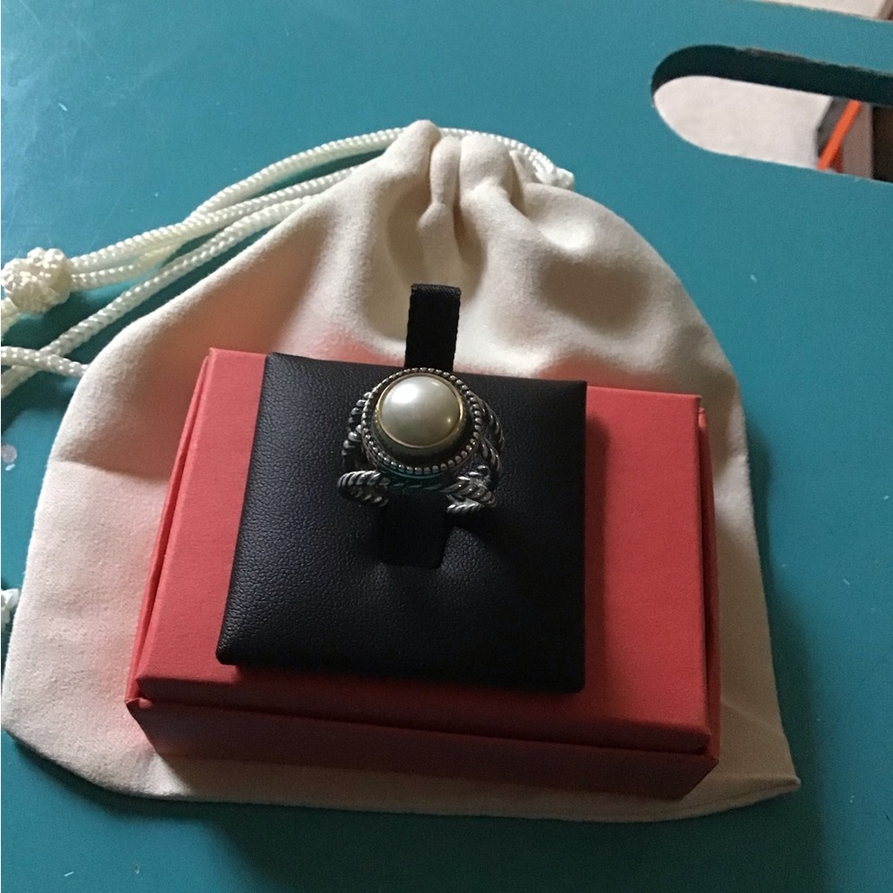 James Avery Marjan, Silver and Bronze Pearl Ring